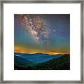 The Milky Way Over Shenandoah Framed Print
