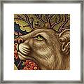 The Moongazing Catamount Framed Print