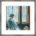 The New York Window 1912 By Childe Hassam Framed Print
