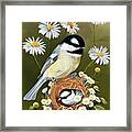 The Nurturing Chickadee Framed Print