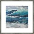 The Ocean's Push And Pull Framed Print