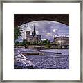 The Photographer In Notre Dame Framed Print