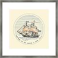 The Polacca Agia Trias - 1810 Miniature Framed Print