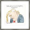 The President, As Viscous, Cascading Geliatin. Quiet Reflection Framed Print