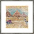 The Pyramids Of Giza In Egypt Framed Print