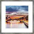 The Quai Seine In Paris Framed Print