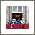 The Queen Waves At The Crowds Framed Print