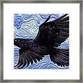 The Raven - Quilted Framed Print