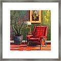 The Red Chair Framed Print