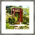 The Red Gazebo Framed Print