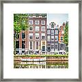 The Reflections Of Amsterdam Framed Print