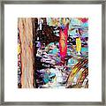 The River - Abstract Art Framed Print