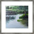 The River Stour Near Flatford Mill Painting Romantic Romanticism Framed Print