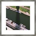 The Shadow Of The Tower Framed Print