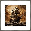 The Ship Of Hope - Ships At Sea Paintings - Ships At Sea In Storms Framed Print