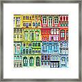 The Singapore Shophouse, Rgby 2 Framed Print