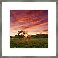 The Sky Is Ablaze With Sunset Colors 2 Framed Print