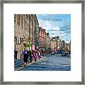 The Streets Of Edinburgh Framed Print