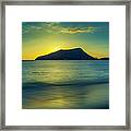 The Sun Rises Over Fingal Bay - New South Wales Framed Print