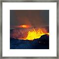 The Sunset And The Flame Framed Print