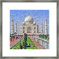 The Taj Mahal - Impressionist Style Framed Print