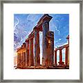 The Temple Of Poseidon, 01 Framed Print