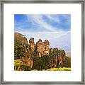 The Three Sisters In Blue Mountains, Australia Framed Print
