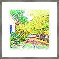 The Tracks By The House Framed Print