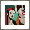 The Twin Sisters Framed Print