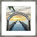The Venice Fishing Pier Framed Print