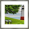 The Vermilion Lighthouse Framed Print