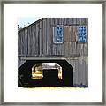 The View Through The Hay Barn Framed Print