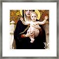 The Virgin Of The Lilies Framed Print