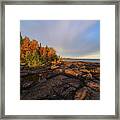 The Warmth Of Presque Isle Framed Print