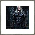 The White Wolf - Framed Print