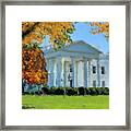 The Whitehouse In Fall Colors Framed Print
