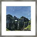 The Window In The Rock Framed Print