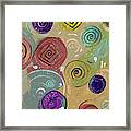 The Yellow Spiral Abstract Framed Print