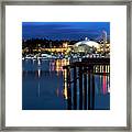 Thea Foss And T-dome Blue Hour Framed Print