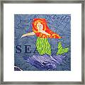 There Be Mermaids Framed Print