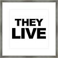 They Live Covid Face Mask - They Live Framed Print