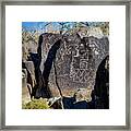 Three Rivers Petroglyphs #36 Framed Print