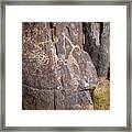 Three Rivers Petroglyphs #4 Framed Print