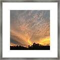 Three Way  Focus Sunset Framed Print