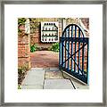 Through The Gate Framed Print