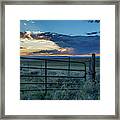 Thunderstorm At Sunset In Colorado Framed Print