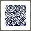 Tiles Mosaic Design Azulejo Portuguese Decorative Art Ii Framed Print