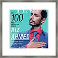 Time 100 - Riz Ahmed Framed Print