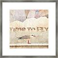 Time To Fly Framed Print