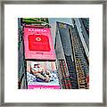 Times Square Nypd Nyc Framed Print